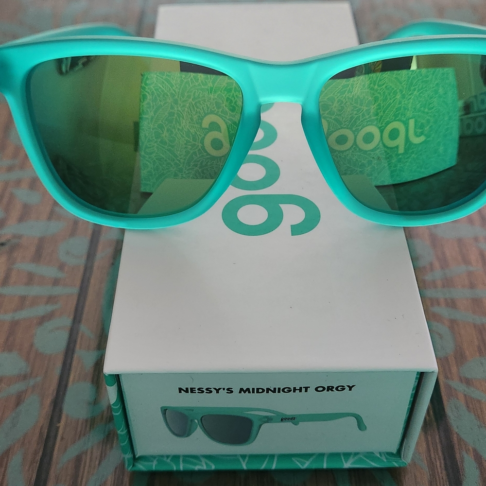 Nessy's Midnight Orgy Teal Sunglasses